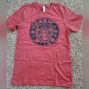 Basic Witch Starbucks Halloween Tee Medium